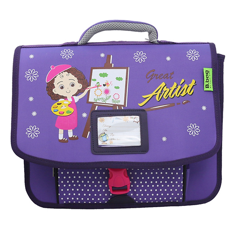 Cặp Học Sinh B.BAG Artist C-12-024 – Tím (33.5 x 30 x 10.5 cm)