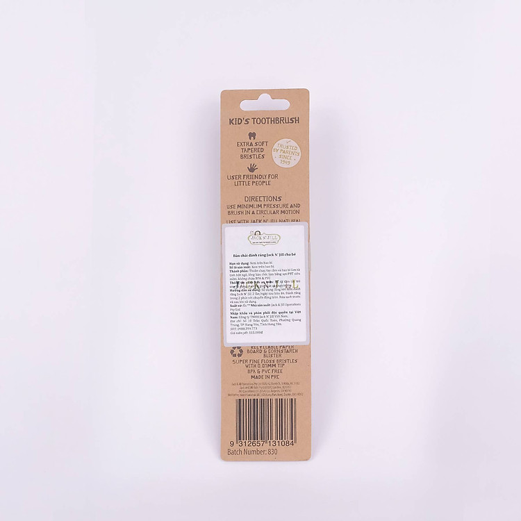Mua Bàn chải đánh răng Jack N' Jill Dino Chính hãng Ưu đãi - Hình ảnh 2