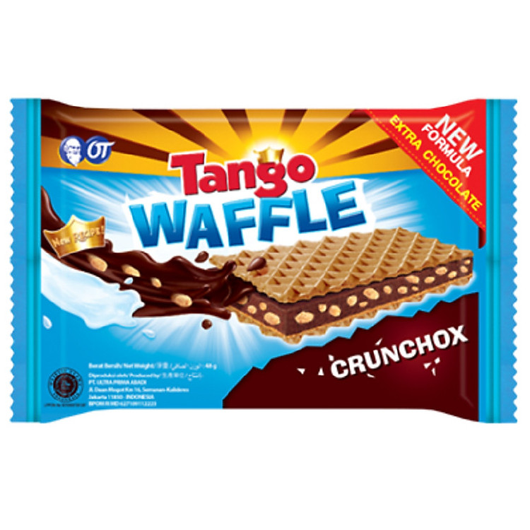 Bánh Xốp Sô Cô La Tango Waffle 48gr (Tango Waffle Crunchox 48gr)