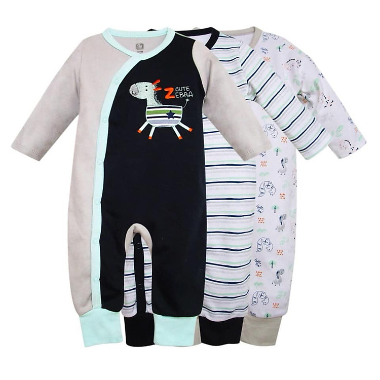 Set 3 body dài cho bé, quần áo cho bé sơ sinh