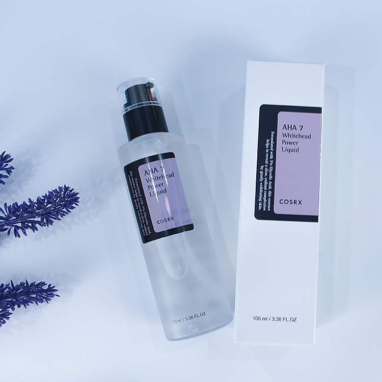 Tẩy da chết hóa học da mụn cám Cosrx AHA7 Whitehead Power Liquid 100ml