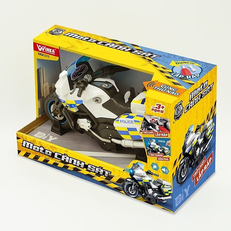 Xe Motor Cảnh Sát DUKA DK81212 Chính hãng Ưu đãi - Hình ảnh 3