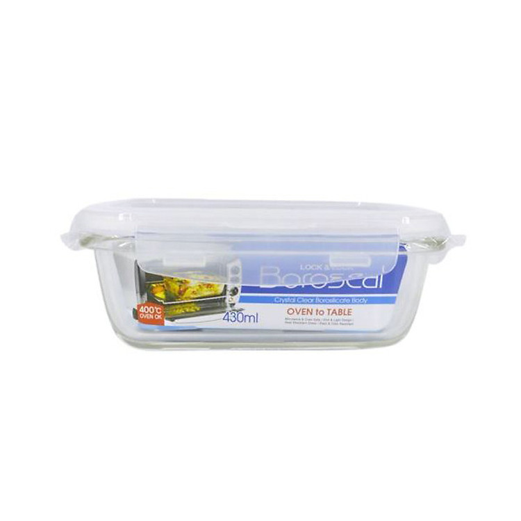 Hộp Thủy Tinh Chữ Nhật Lock&Lock Clear LLG424 (430ml)