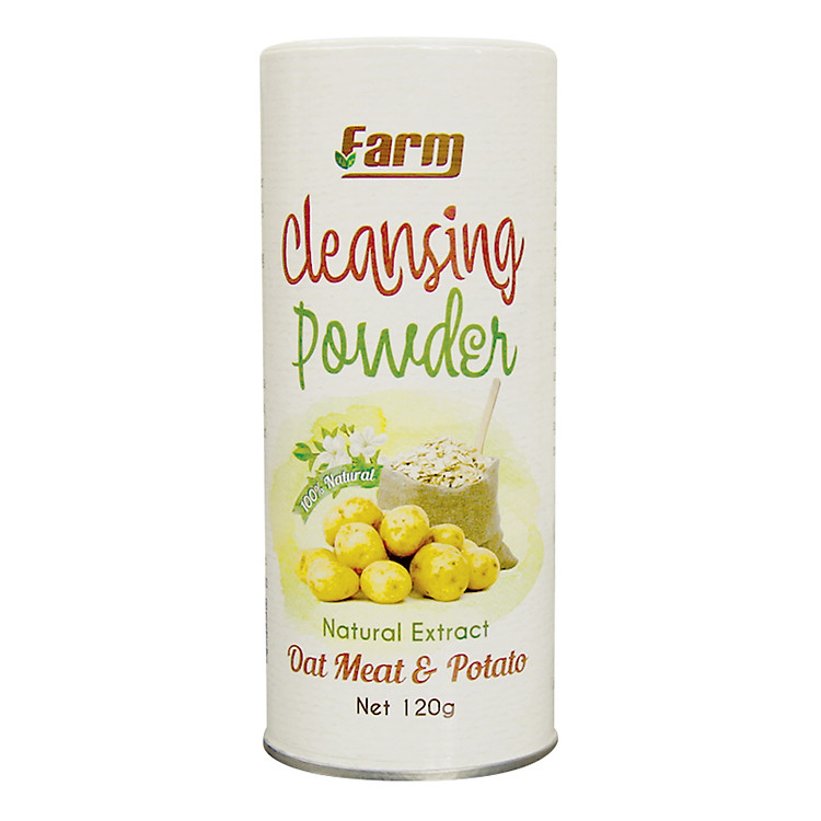 Bột Rửa Mặt Yến Mạch Khoai Tây Nguyên Chất 100% Farm (120g)