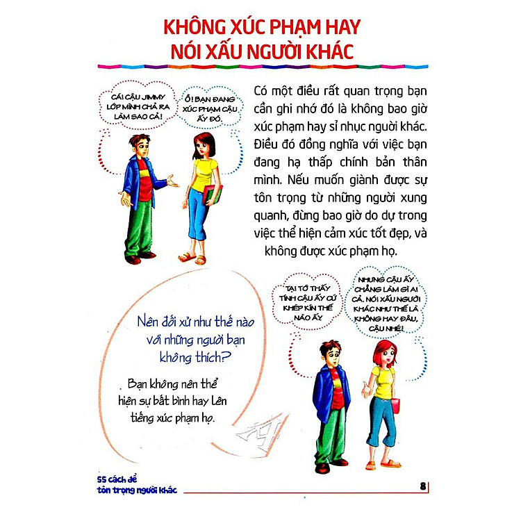 Tủ Sách Kĩ Năng Sống Dành Cho Học Sinh – 55 Cách Để Tôn Trọng Người Khác - Ảnh 6