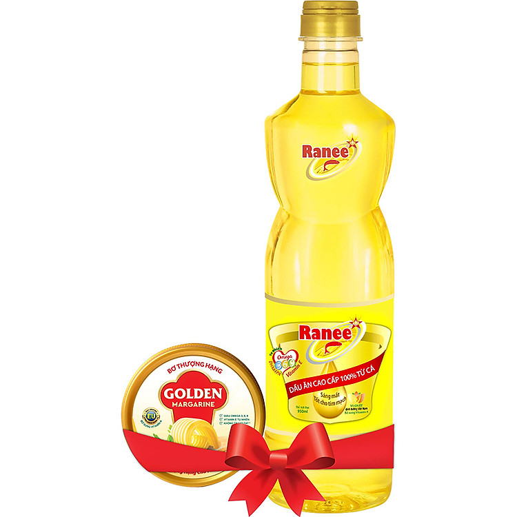 Dầu Ăn Cao Cấp Từ Cá Ranee (950ml) - Tặng Bơ thương hạng Golden 80g