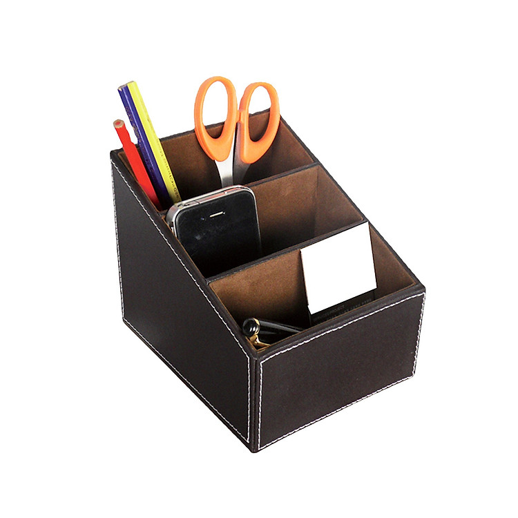 Khay Cắm Bút Văn Phòng Bằng Da Cao Cấp - Ảnh 5