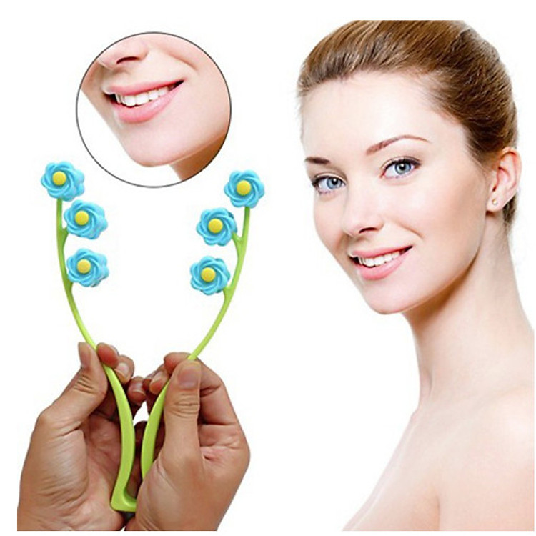 Dụng Cụ Massage Bông Hoa Làm Thon Gọn Mặt Vline, giúp tăng cường sự trao đổi chất nhằm làm chậm quá trình lão hóa, tăng sức đàn hồi cho da