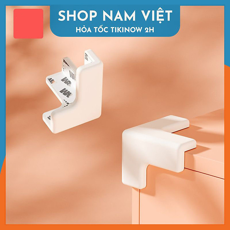 Set 2 Miếng Silicon NAVIVU Bọc Góc Bàn, Góc Tủ, Cạnh Giường Giữ An Toàn Cho Bé