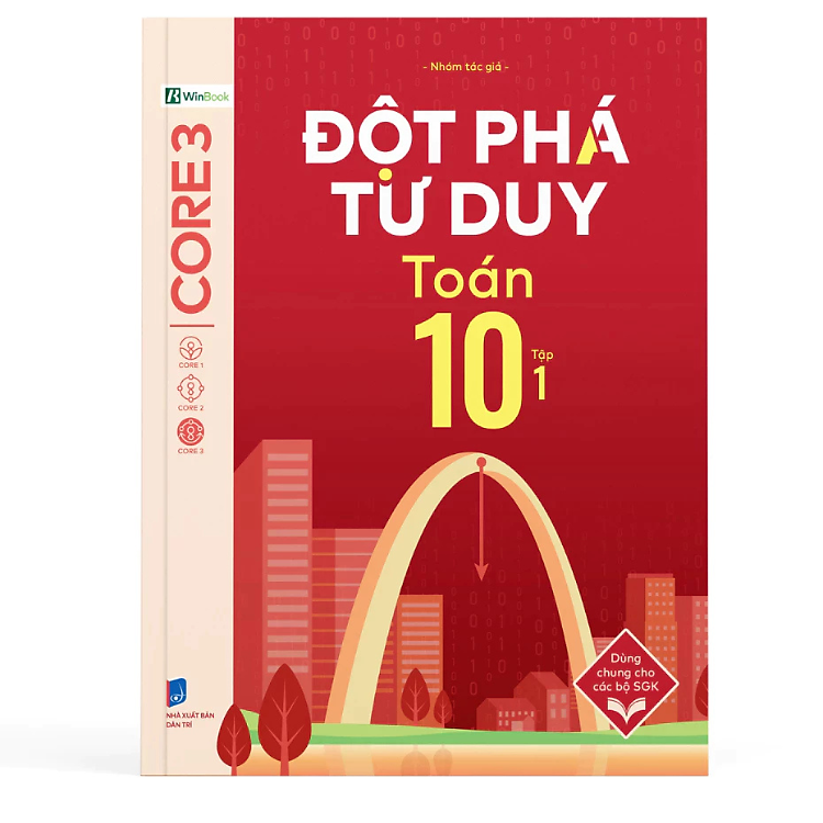Sách - Đột phá tư duy Toán 10 Tập 1 - Nhóm tác giả - Nhà xuất bản Dân Trí - WinBooks