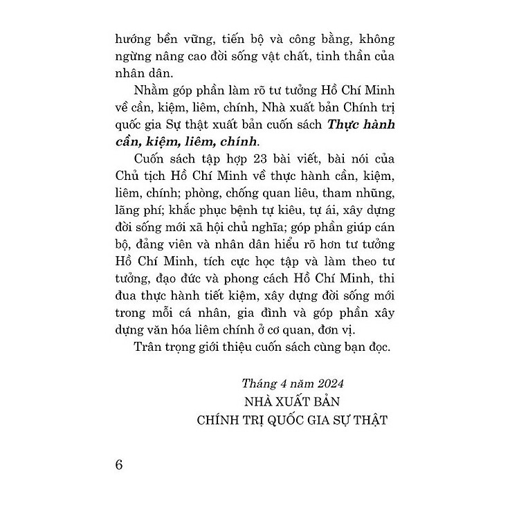 Thực hành cần, kiệm, liêm, chính (bản in 2024) - Ảnh 4