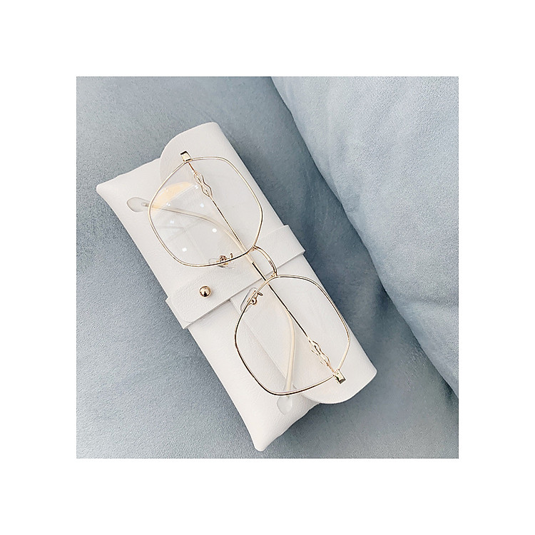 Kính cận thời trang mắt đa giác Hàn Quốc bảo vệ mắt chống tia UV thay được tròng cận