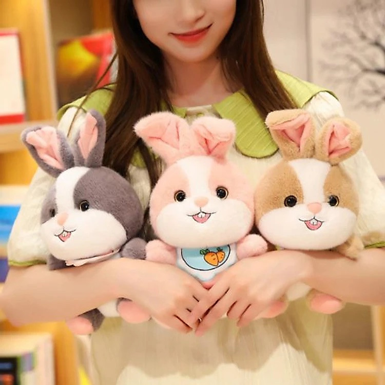 Thú nhồi bông thỏ đáng yêu 45cm Chính hãng Giá tốt - Hình ảnh 5
