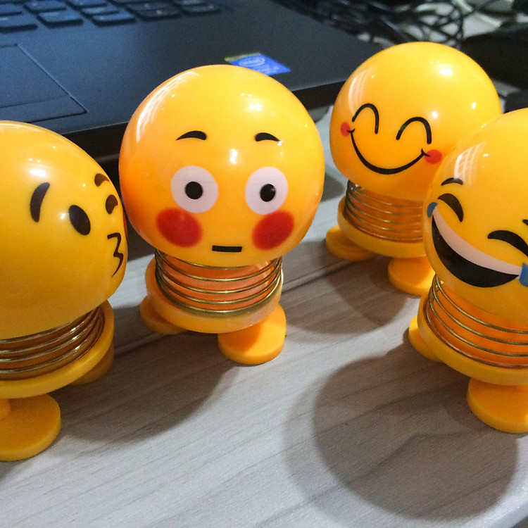 Combo đồ chơi Emoji nhún nhảy 4 con - Hàng nhập khẩu