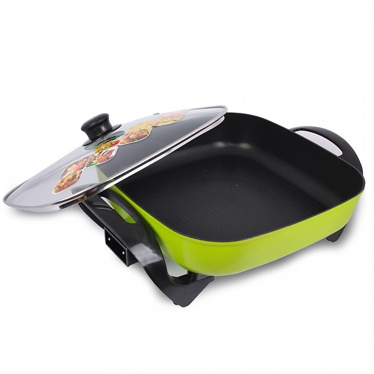 Nồi Lẩu Điện Đa Năng Comet CM7736 (1500W) - Xanh - Hàng Chính Hãng