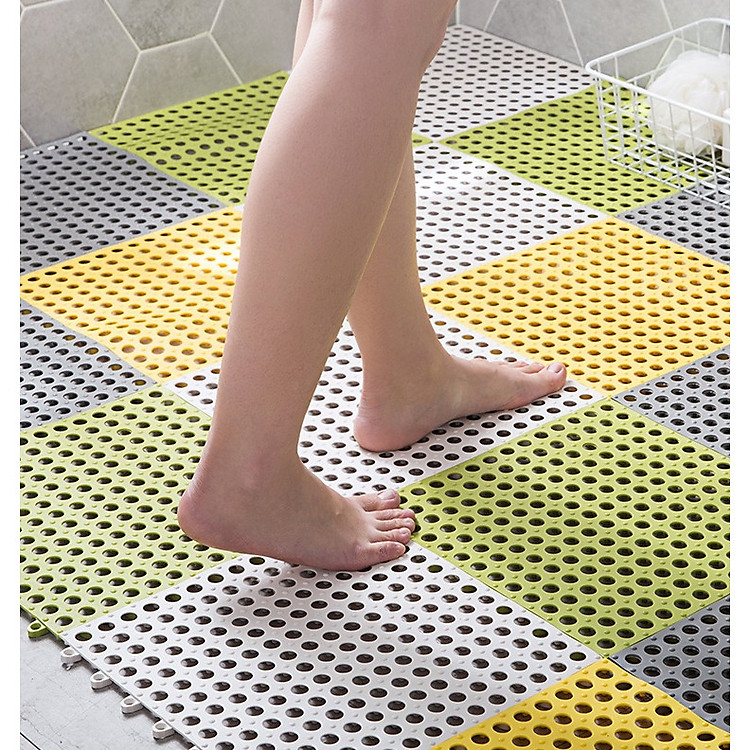 Thảm Nhựa Chống Trơn Trượt, Chống Thấm Nước Nhà Tắm 30x30cm
