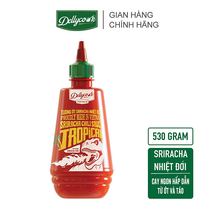 Tương Ớt Sriracha Nhiệt Đới Dellycook (530g)
