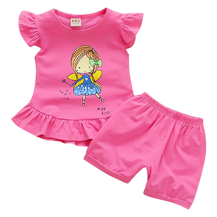 Bộ Thiên Thần Bé Gái BONCHOP BBG-8092520SEN - Hồng Cánh Sen