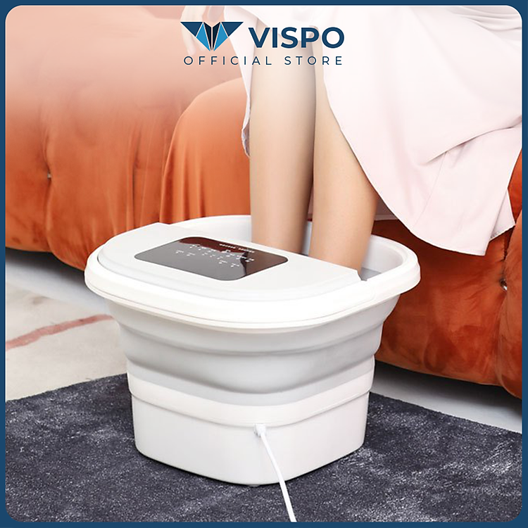 Bồn Ngâm Chân, Massage Đa Năng VISPO BN21 Tự Động Làm Nóng Và Giữ Ấm Nước, Có Điều Khiển Cầm Tay - Máy Massage Chân