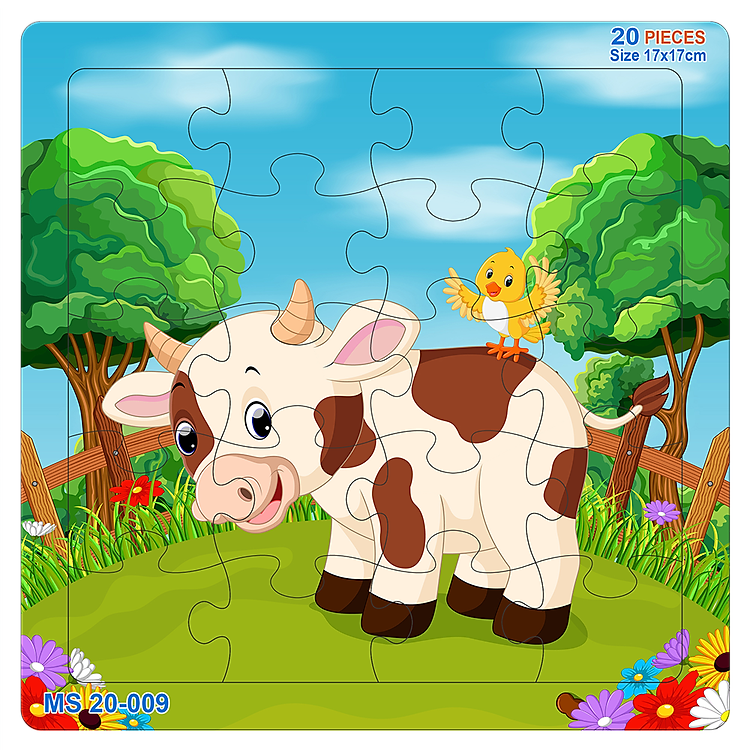 Combo 05 bộ tranh xếp hình động vật Chính hãng Giá rẻ - Hình ảnh 3