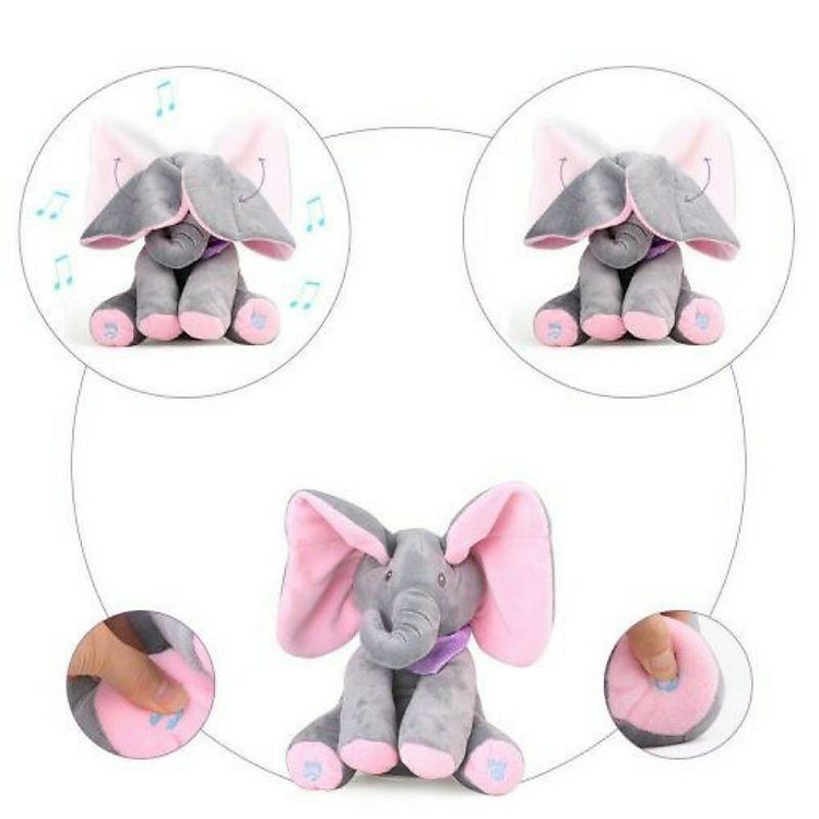 Voi ú òa phát nhạc Peekaboo Chính hãng Tiết kiệm - Hình ảnh 2