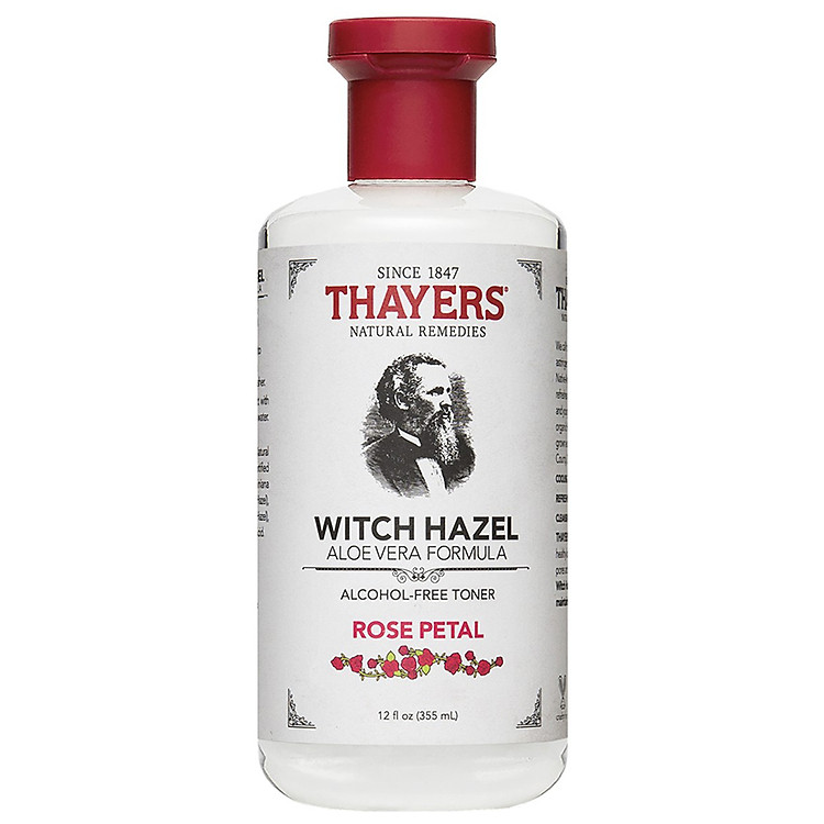 Nước Hoa Hồng Không Cồn Thayers Witch Hazel Rose Petal 355ml (Dành cho da khô, da thường)