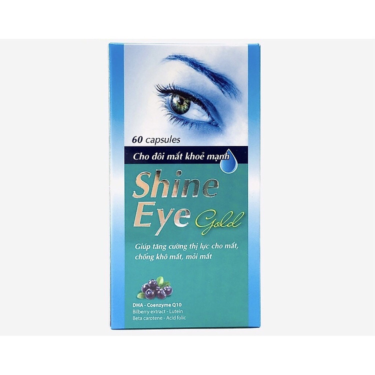SHINE EYE GOLD - Tăng Cường Thị Lực Cho Mắt Chống Khô Mắt, Mỏi Mắt