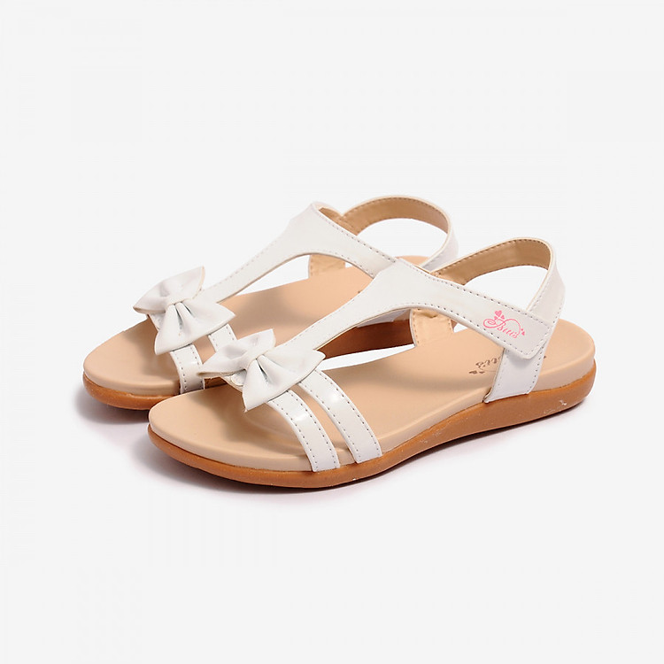 Giày Sandal Si Cao Su Bé Gái Biti's DRB027301TRG - Trắng