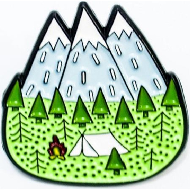 Ba ngọn núi - Pin sticker ghim cài áo