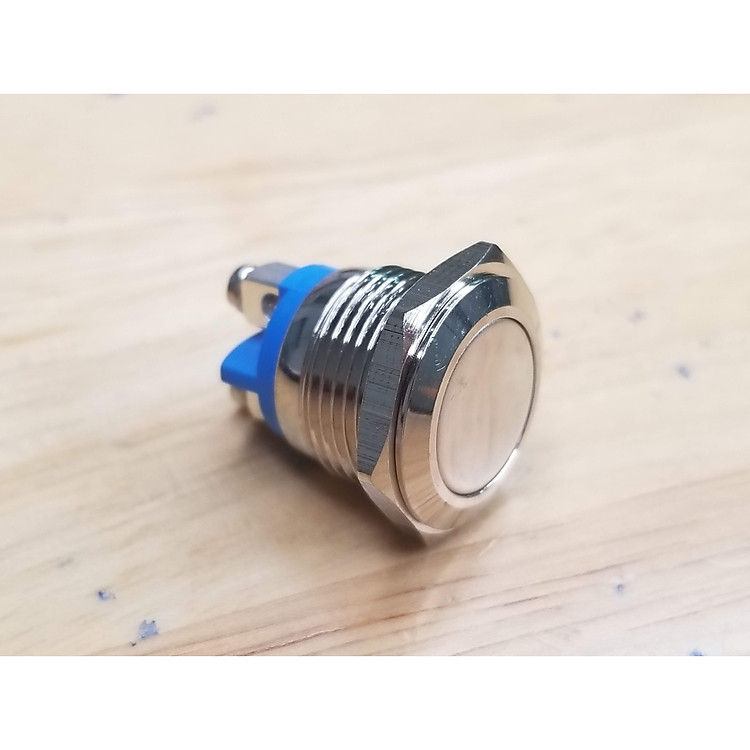 Nút nhấn nhả vỏ kim loại phi 16mm