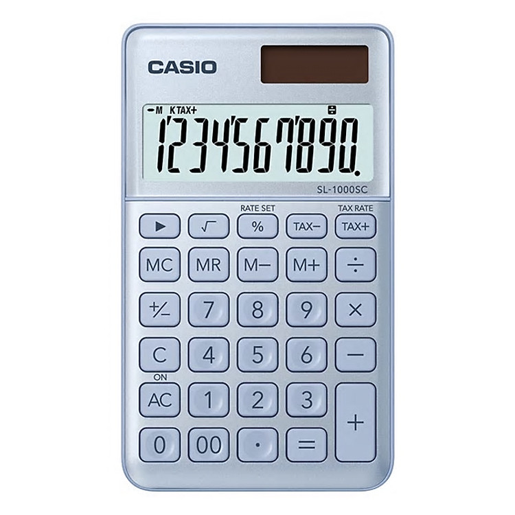 Máy Tính Để Bàn Casio SL1000SC-BU – Xanh
