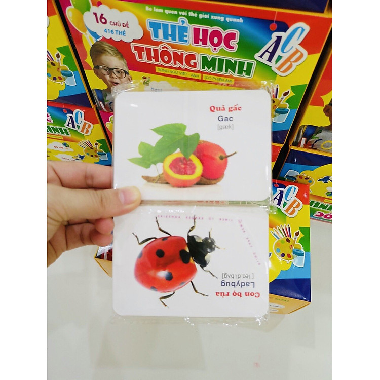 Bộ Thẻ Học Thông Minh 416 Thẻ (Song ngữ Việt Anh) - Ảnh 6
