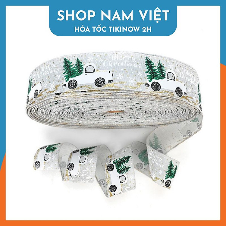 Dây Ruy Băng Vải Trang Trí Giáng Sinh (2 mét) - Ảnh 4