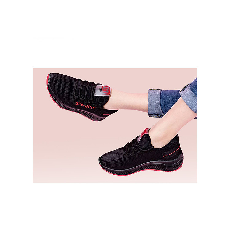 Giầy sneaker nữ phong cách thể thao buộc dây 202
