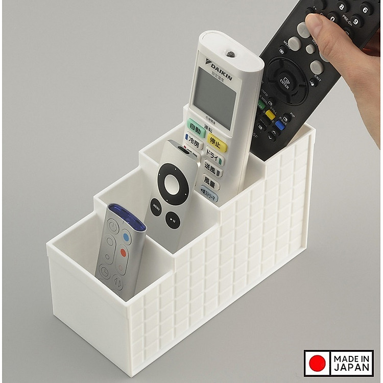 Khay đựng điều khiển Inomata - Màu trắng - Ảnh 3