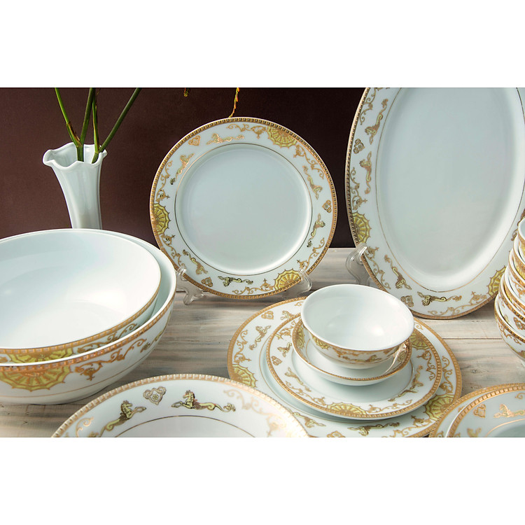 Tô tống hoa thiên mã tô đựng canh sứ cao cấp Long Phương