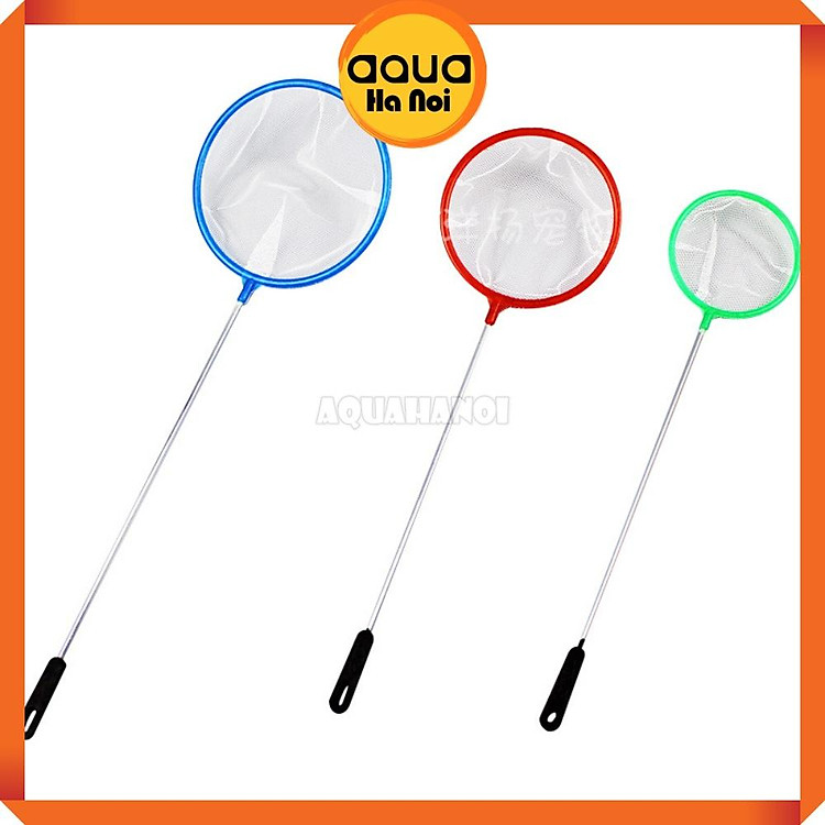 Vợt bắt cá tép hình tròn - lưới thưa - cỡ nhỏ/vừa/to - thích hợp cho cá nhỏ