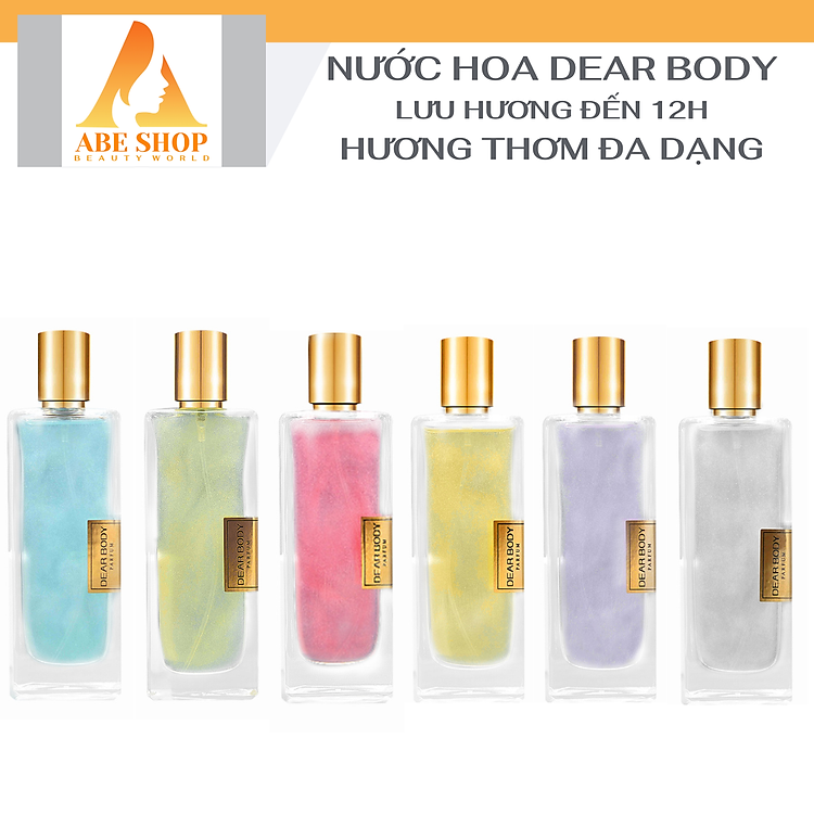 Nước Hoa DEAR BODY 50ml - Dạng Kim Tuyến Lấp Lánh - Hương Thơm Quyến Rũ - Ngọt Ngào - Hấp Dẫn - Lưu Hương Tới 12h