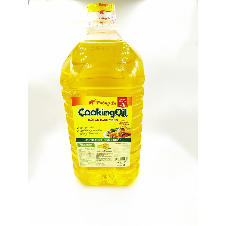 Dầu ăn Tường An Cooking Oil 5 Lít (Bao Bì Mới)