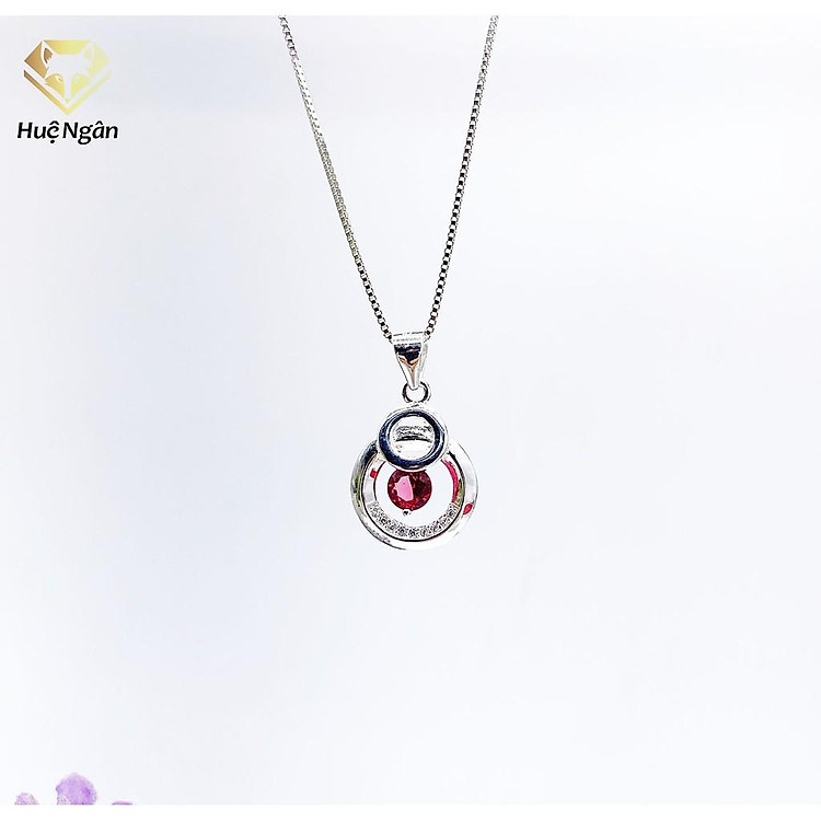 Dây chuyền bạc Ý 925 Huệ Ngân - Vòng tròn may mắn PP1613