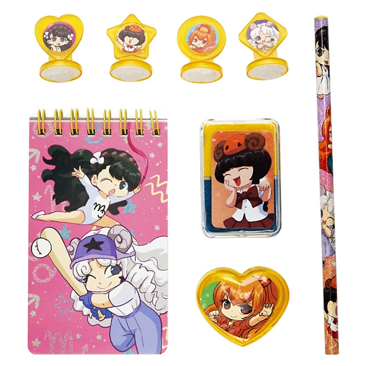 Bộ Mộc Hoàng Đạo Lớp Học Mật Ngữ Màu Vàng Đầu Tiên - MOBO06