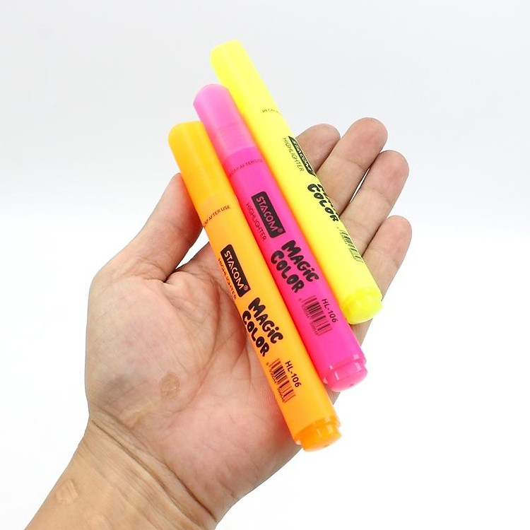 Bút Dạ Quang Stacom VHL106 (Vỉ 3 chiếc) - Ảnh 5