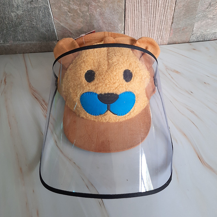 Nón kết có kính nhựa chống bụi và ngăn ngừa dịch cho trẻ em