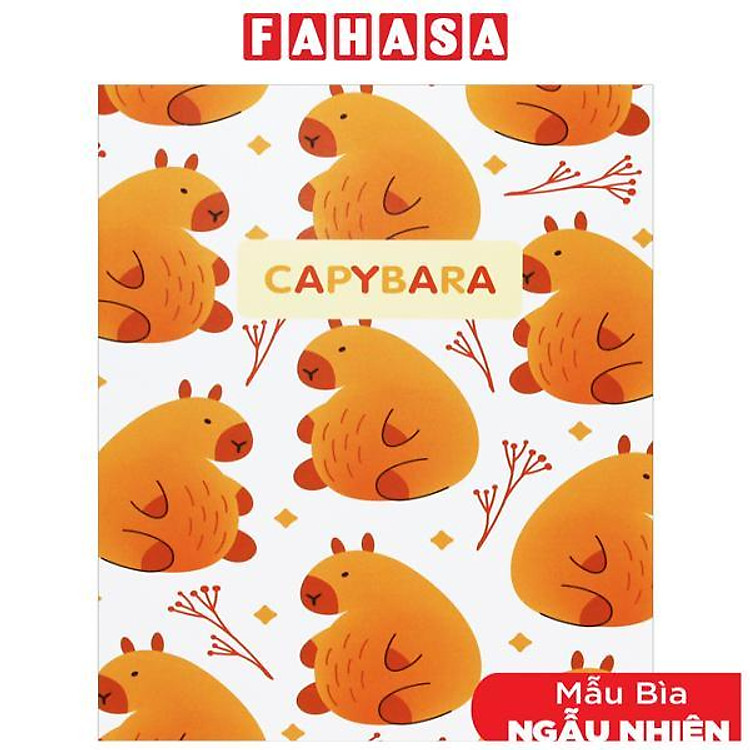 Tập Học Sinh Capybara Pattern (4 ô ly, 96 trang, 100gsm)