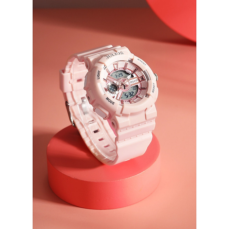 Đồng hồ nữ Julius Hàn Quốc JA 1276 dây Silicon phiên bản Thể Thao Cá Tính