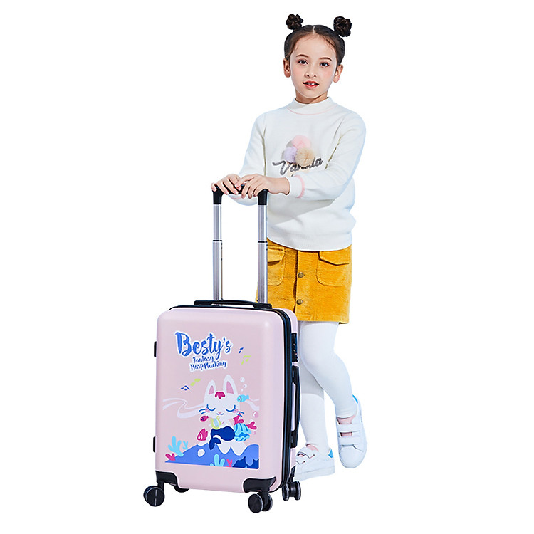 Vali trẻ em cao cấp bé gái hình mèo Besty's