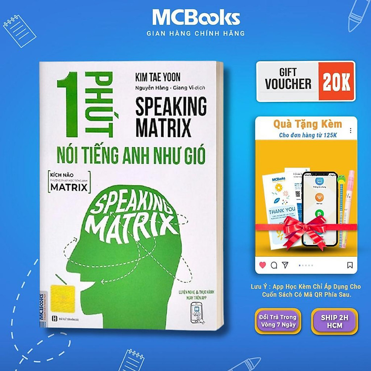 Newshop: Speaking Matrix - 1 Phút Nói Tiếng Anh Như Gió