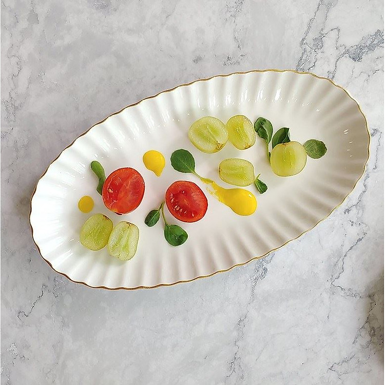 Đĩa bầu dục Cotton 10" - Erato- Hàng nhập khẩu Hàn Quốc