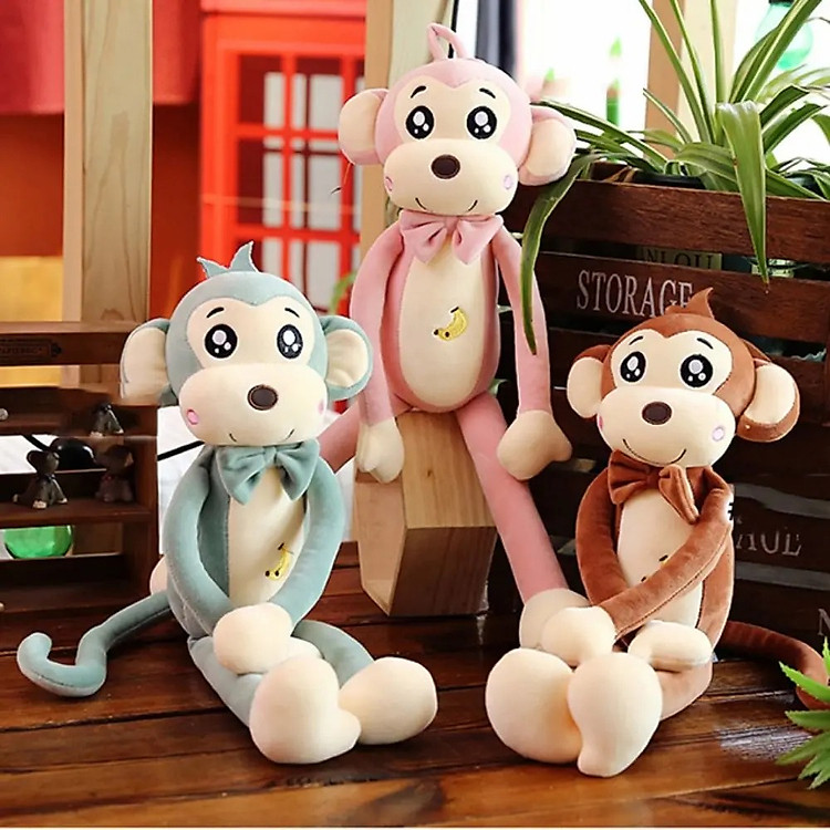 Thú nhồi bông khỉ tay dài 90cm Chính hãng Giá rẻ - Hình ảnh 5