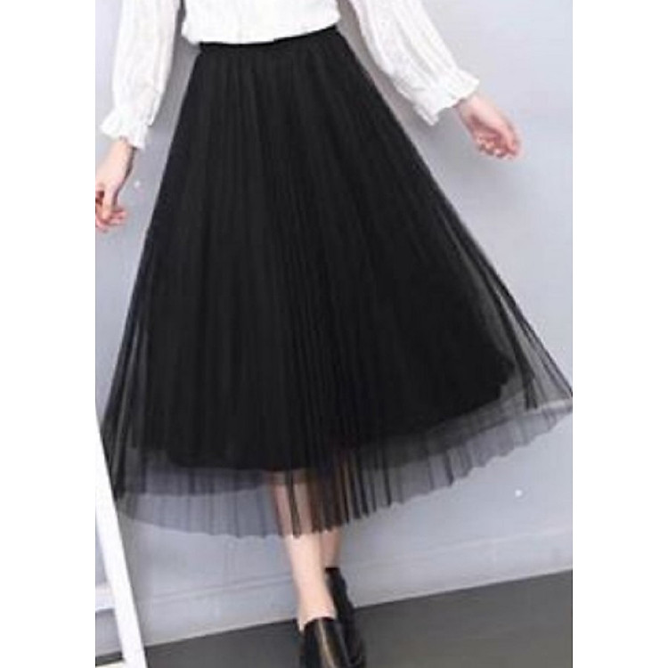 Chân váy ren công chúa dáng dài 01